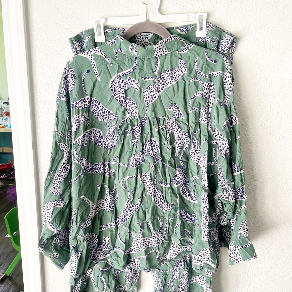 Anthropologie Pajamas Women's 2X A+ Sweet Dreams Sleep Set Leopard Print - Picture 3 of 14